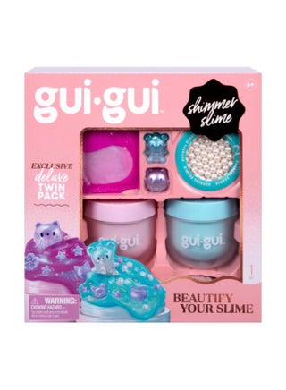 Gui-gui Shimmer Slime Deluxe Twin Pack, Assorted 1 Piece (Style & Color May Vary) | Collectible Slime | Creative Fun Ideas | Develops Sensory Skills | Entertaining Toy | Stress Relief Toys for Kids - view 2